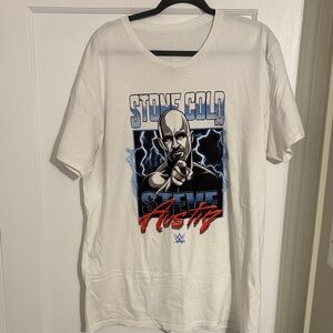 Gildan White Stone Cold Graphic Tee